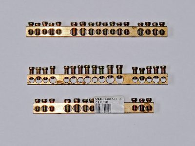 3 placas de tierra (cobre)